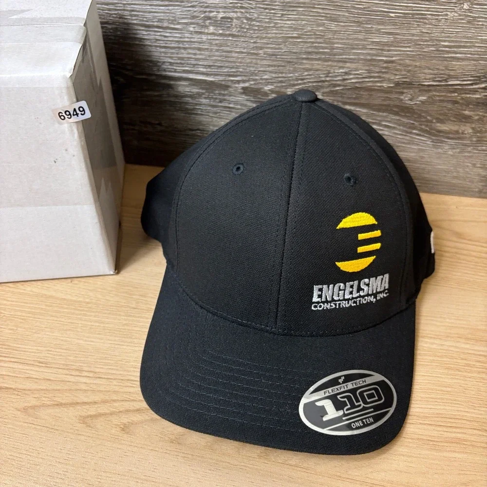 Travis Mathew Hat Cap Snapback Black Engelsma Construction Adjustable‎